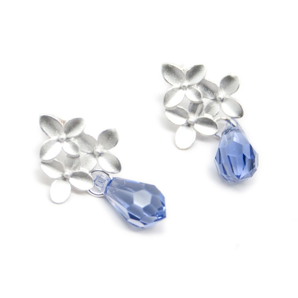 Crystal drop earrings (multiple colors)